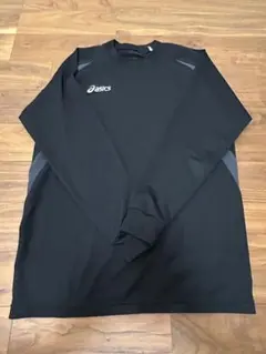 asics 長袖シャツ M 黒