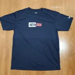 NEW ERA ニューエラ Tシャツ XLサイズ ネイビー 紺 used