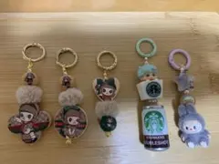 POP Mart ラブブ　ディモ　Starbucks チャーム　ストラップ