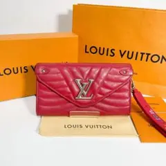 Louis Vuittonルイヴィトン ニューウェーブ ロングウォレット長財布赤