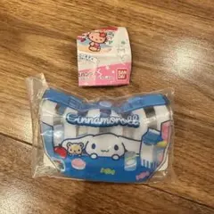 シナモロール プールバッグ風ミニポーチ　ガチャ