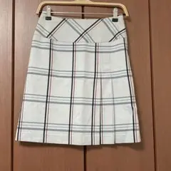 レディース チェック柄プリーツスカート