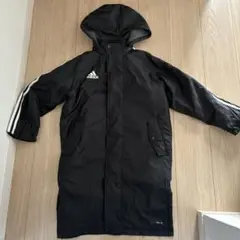 adidas CLIMAPROOF ブラック ベンチコート 130