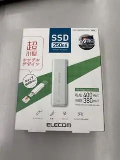 未開封ELECOM 外付けポータブルSSD ESD-EMC0250GWH