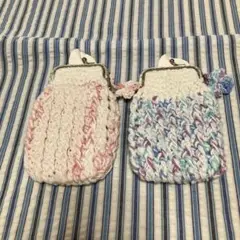 がま口編み物ケース 2個セット