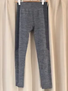 ダークグレー ストレッチタイツ　GU