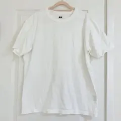 ユニクロ　UNIQLO U ホワイト 白　Tシャツ　メンズ　M