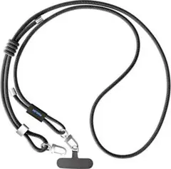 【新品・半額以下】スマホストラップ 斜めがけ 首掛け 肩掛け ブラック