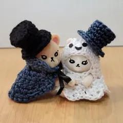 【2025おばけとドラキュラペアセットA】お座り&ハイハイドール　ハンドメイド
