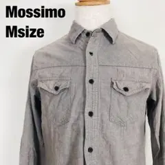 Mossimo モッシモ 長袖 スリムフィット シャツ 灰色　F3