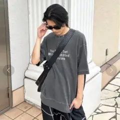 sedacle ワッフルスタッズTEE チャコールグレー M