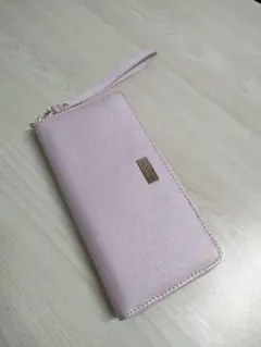 ミキモトコスメティックス 長財布 ファスナー式 ストラップ付き