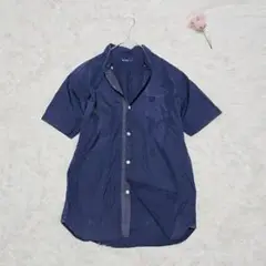 フレッドペリー【S】半袖 シャツ 紺 メンズ