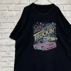 USA製90sヴィンテージTシャツ！シングルステッチ　ブラック半袖古着2XL 9