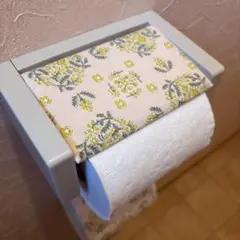 3204【2点100円、3点200円引き】花柄トイレットペーパーカバー