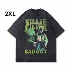ビリーアイリッシュ ヴィンテージ加工 バンド Tシャツ ラップT
