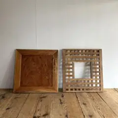 2枚セット 天板 テーブル 格子 オブジェ 看板 展示台 DIY z902