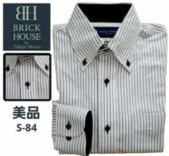 【美品】BRICK HOUSE ブリックハウス 長袖ワイシャツ S-84