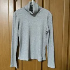 courrèges クレージュ リブ タートルネック カットソー トップス 38