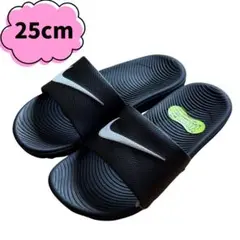 【匿名配送】ナイキ　NIKE　カワ　スライド　黒　25cm a