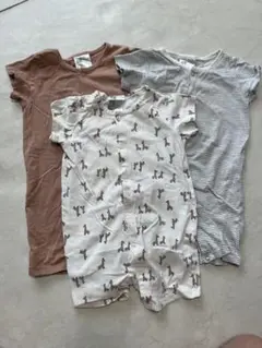 H&M 動物柄ロンパース 80cm 3点セット