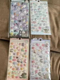 新品未開封品 3Dシール ぷくぷくシール ボンボンドロップ 立体 4枚