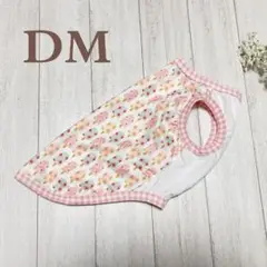 犬服 アイスキャンディー柄タンクトップ DM ハンドメイド