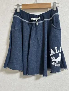 JUNK STORE フレアーネイビースカート　140