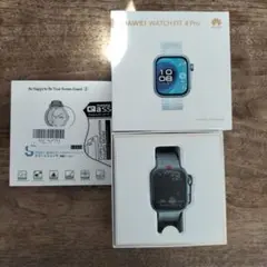 HUAWEI WATCH FIT 4 Pro 本体（ブルー） 専用保護フィルム付