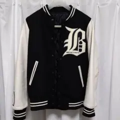 送料込 稀少 BOUNTY HUNTER GOODENOUGH スタジャン 白灰 WHIZ LIMITED ウィズリミテッド x バウンティハンター BOUNTY