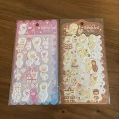 アルパカ　立体シール 2シートセット