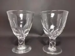 荒川尚也　晴耕社　グラス　二つ　ガラス　工芸作品