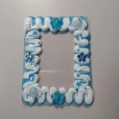 ブルーハワイ風ホイップデコ