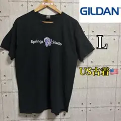 【アメリカ古着】GILDAN Springs Studio Tシャツ L 黒