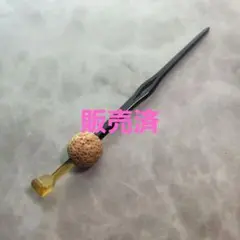 本鼈甲 玉かんざし 桃 珊瑚 簪 耳かき型 鼈甲 一本挿し かんざし その10