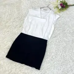 〝サンドロsandro〟バイカラーミニワンピース　タイト　1サイズ