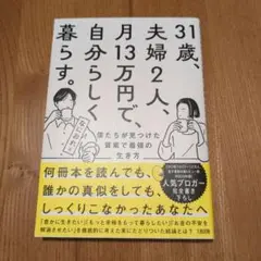 31歳、夫婦2人、月13万円で、自分らしく暮らす。 僕たちが見つけた質素で最強…
