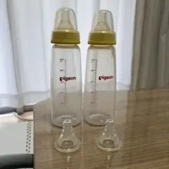 Pigeon 哺乳瓶スリムタイプ 240ml 2本セット 乳首つき