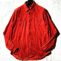 CABANE de ZUCCa★90s最初期★コーデュロイ長袖ワークシャツ XL
