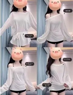 SHEIN 長袖トップス（イエロー）