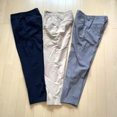 GU レディース　パンツ　スラックス 3色セット Mサイズ