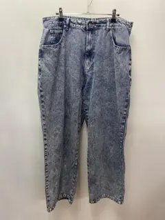 HALHAM ワイドデニムパンツ 霜降りXL