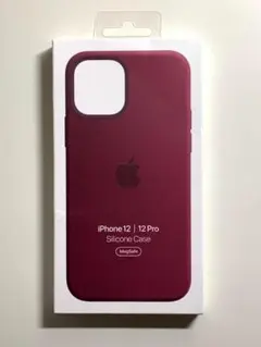 【新品】純正 iPhone 12 / 12 Pro シリコンケース・プラム
