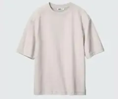 UNIQLO U エアリズムコットンオーバーサイズ Tシャツ L ライトグレー