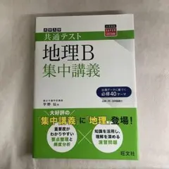 大学入学　共通テスト 地理B 集中講義