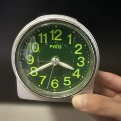 PYXIS グリーン アナログ置時計