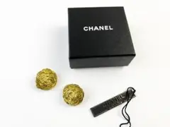 シャネル ヴィンテージ イヤリング ゴールド ココマーク CHANEL ロゴ