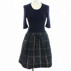 美品★ブルーレーベル クレストブリッジ ワンピース 金ボタン