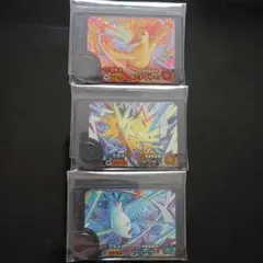 ポケモンフレンダ　ワンダーピック　ファイヤー　　サンダー　フリーザー　3枚セット
