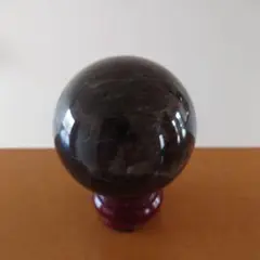 モリオン丸玉 黒水晶 チベット産 魔除け 天然石 鉱物